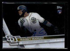 2017 Topps Clearly Authentic Manny Margot Autograph Auto San Diego Padres U4920