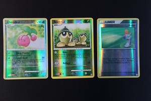 Cherubi 75/130 Seedot 97/130 Potion 118/130 Rev Holo Diamond Pearl Pokemon Cards
