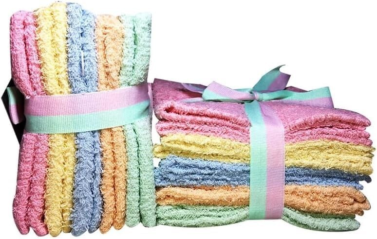 20 PCS Washcloth Towel Set 100% Cotton Soft Wash Cloths for Face & Body 11"X11"