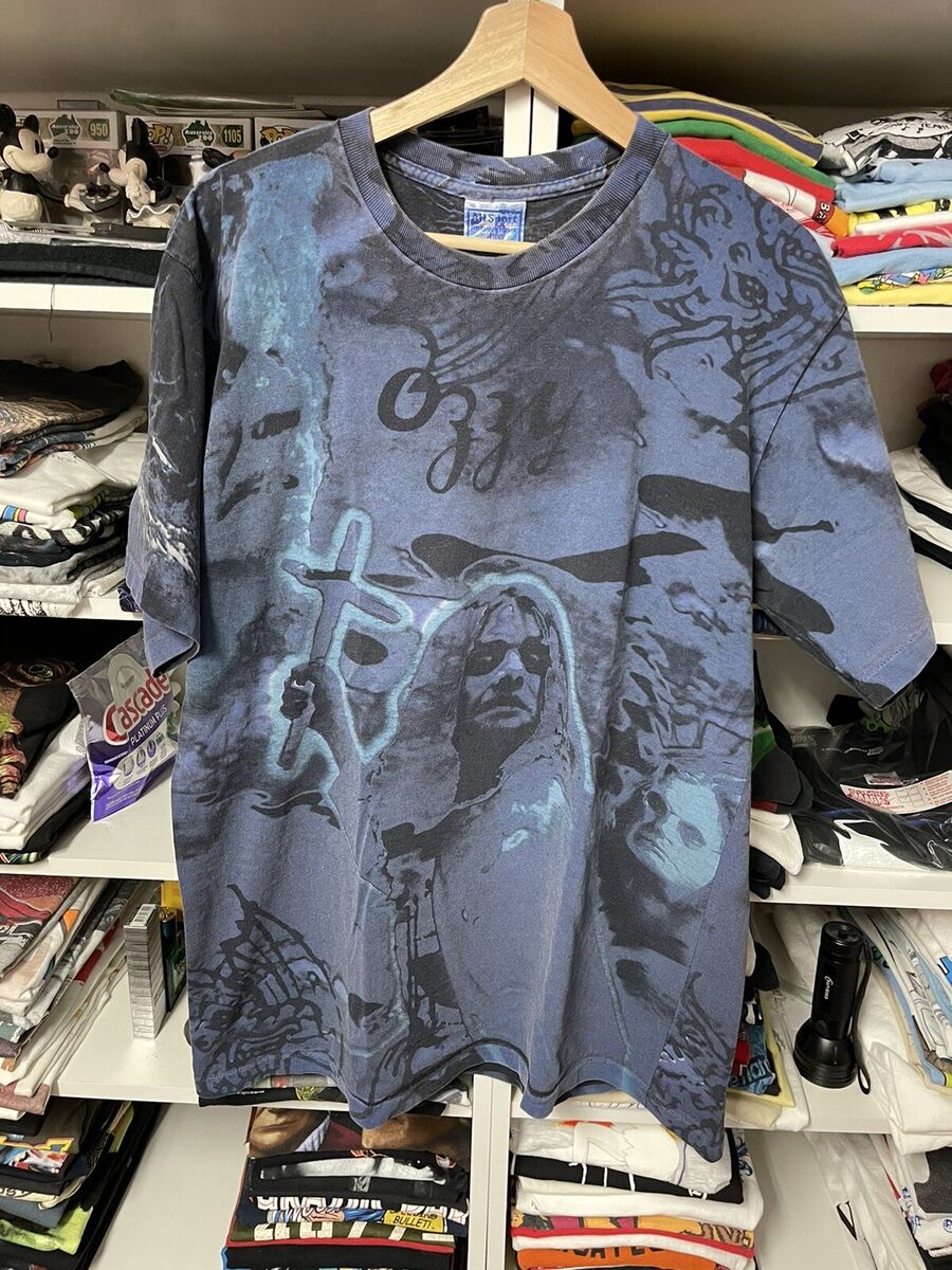 Vtg 90s Ozzy Osbourne AOP Rare Band T Shirt Mens Single Vtg 90s Ozzy Osbourne AOP Rare Band T Shirt Mens Single