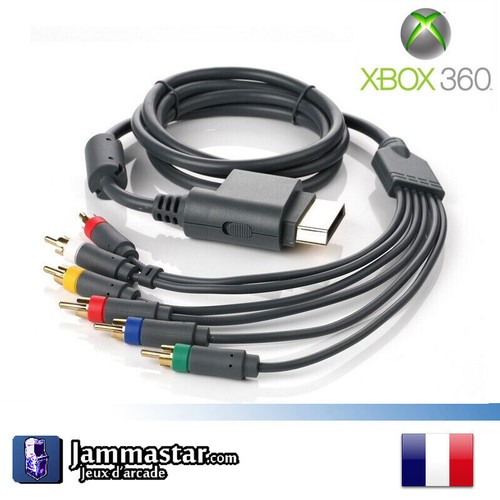 Câble Vidéo Composite HD AV Officiel Pour Xbox 360 - Occasion Testé, Fonctionnel