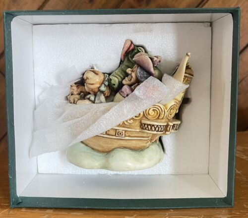 2001 Harmony Kingdom L'arte di Disney Peter Pan Off To Neverland Trinket Box - Foto 2 di 7