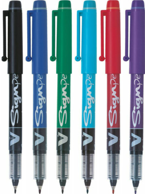 Pilot V Sign Pen - Liquid Ink Faserspitze 2,0 mm Marker - erhältlich in 6 Farben