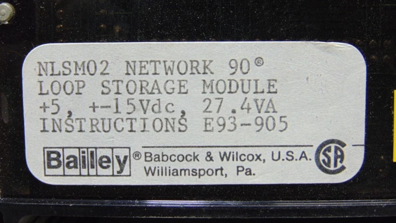 USED Bailey Controls NLSM02 Network 90 Loop Storage Module - Image 4 of 4
