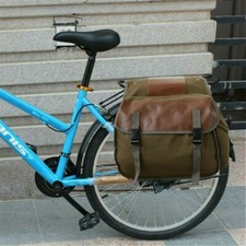 Fahrrad Doppel Gepäcktasche Tasche Leinen Hinten Sitz Aufbewahrung Koffer Reise
