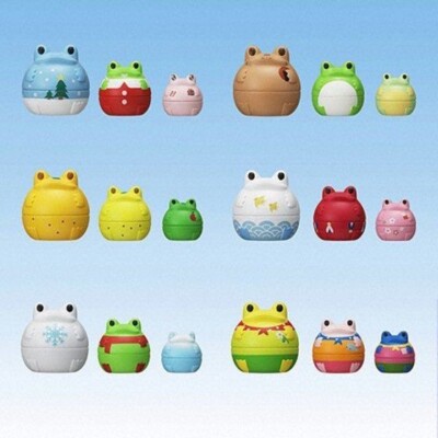 Bandai Frog Style Collection Doll Figure Gashapon Matryoshka Frog