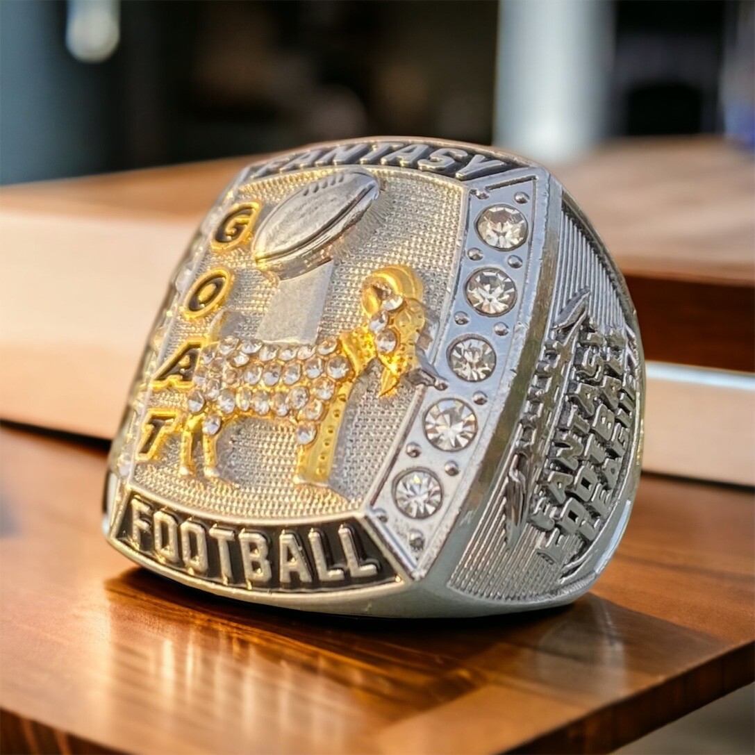 Fantasy Football GOAT Championship Ring Greatest of All Time 2022 2023