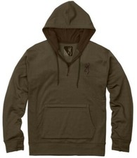 Browning Men's Stalker Base Layer Hoodie Military Green Polyester Medium 