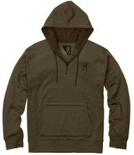 Browning Men's Stalker Base Layer Hoodie (Military Green) Polyester (Medium)