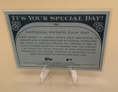 2022 Allen and Ginter Its Your Special Day #IYSD-7 National Potato Chip Day