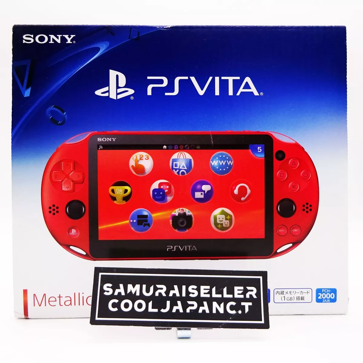 Sony PCHZA Playstation PS Vita Wi Fi Metallic Red Console