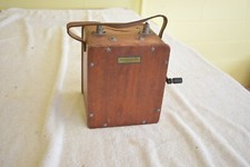 Vintage Western Electric Telephone Magneto Crank Box 500 Ohm