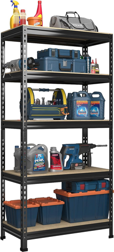 32" W X 16" D X 63" H Storage Shelves - 5 Tier Adjustable Garage Storage Shelvin