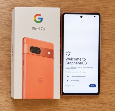 Google Pixel 7A 128 GB, ohne Simlock GrapheneOS Akku NEU