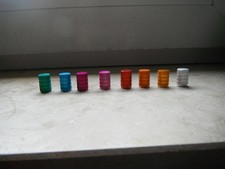 Reifenventilverschlüsse 8 Stück bunt, gebraucht Paket 5