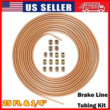 25ft.14 Copper Nickel Brake Line Tubing Kit And 16 Fittings For Brake Repair 25ft.14 Copper Nickel Brake Line Tubing Kit And 16 Fittings For Brake Repair