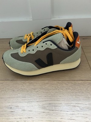 VEJA Rio Branco Ripstop Low Top Lace-Up Sneakers Green Brown Black Orange