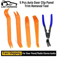Car Trim Removal Tool Kit Rivet Panel Door Window Fastener Pliers Pry Tool US