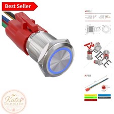 Compact 16mm On/Off Push Button Switch - Waterproof for Automotive Upgrade