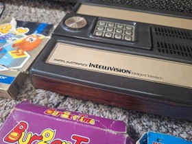 Mattel Intellivision Console Bundle With TOP Games 100% TESTED WORKING EX Shape