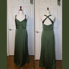 Barbie x Azazie Green Sleeveless Formal Dress - Size A6