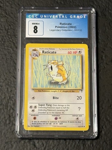 Raticate graded CGC 8.5 for sale on eBay