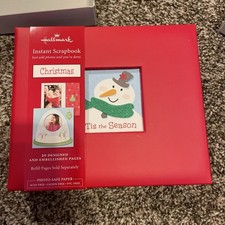 Hallmark Christmas Scrapbook 6x6 Tis the Season Instant Album with Family Photos