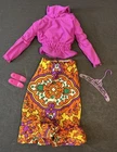 Vintage 1972 Barbie MOD PURPLE PLEASERS #3483 Outfit + Shoes & Hanger *read*