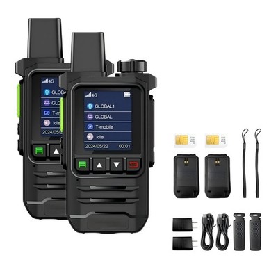 2Units Portable Radios Unlimited Range Nationwide Global Walkie Talkie 5000 M...