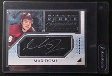 2015-16 Upper Deck Black Diamond Signature Placards /249 Max Domi Rookie Auto RC