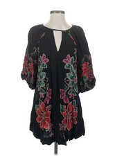 FARM Rio Women Black Casual Dress P Petites