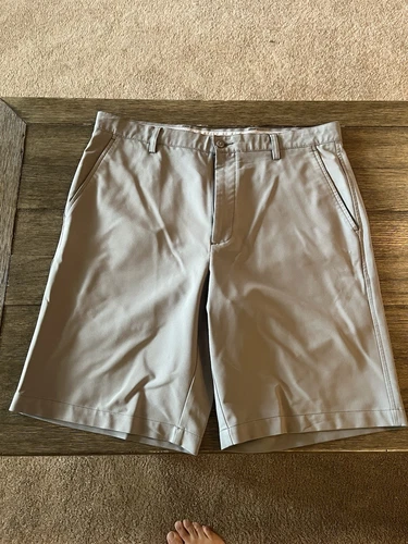 Footjoy FJ Men’s Golf Shorts - Size 36 - Gray - Flat Front - EUC