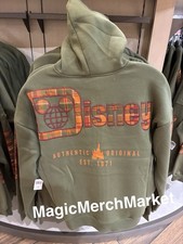 Disney Parks 2026 WDW Halloween Fall Mickey Mouse Plaid Hoodie Size 2XL New