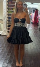 Sherri Hill 57382 homecoming prom dress Size 4 pearl bead embellishment