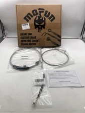 Mofun Throttle & Idle Cable Kit & Clutch Cable & ABS Upper Hydraulic Front 12/14
