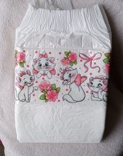Mega Adult Disposable ABDL diaper- Marie Aristocats-READ DESCRIPTION FULLY