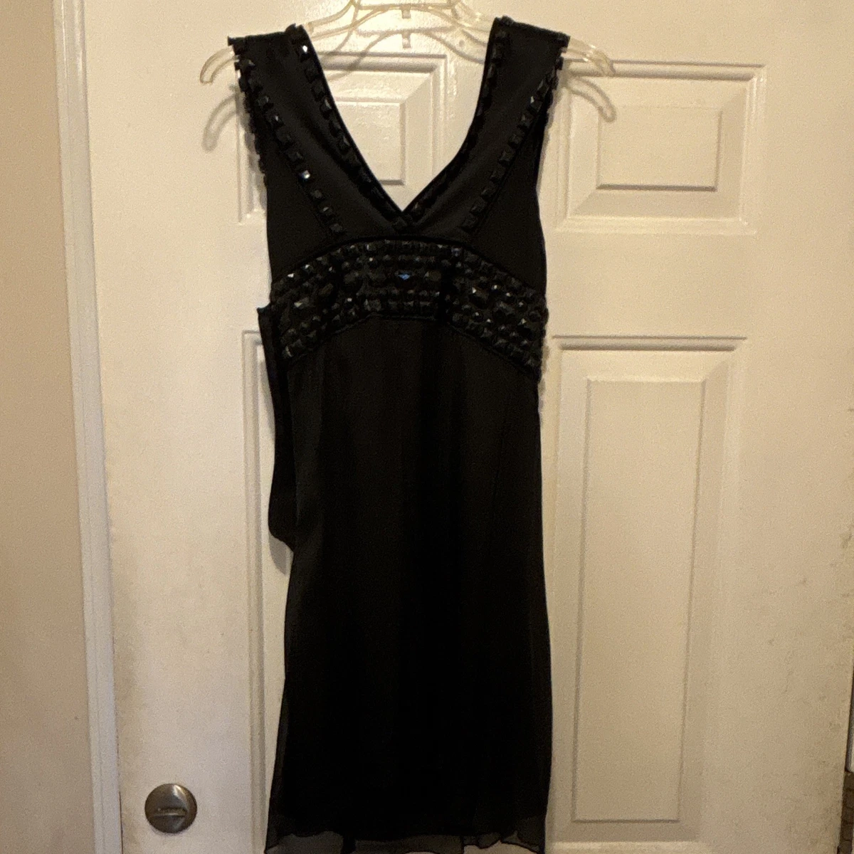 black bebe dress Designer Mini Sexy Black Dress | Short Cami Slip Dress main image 0