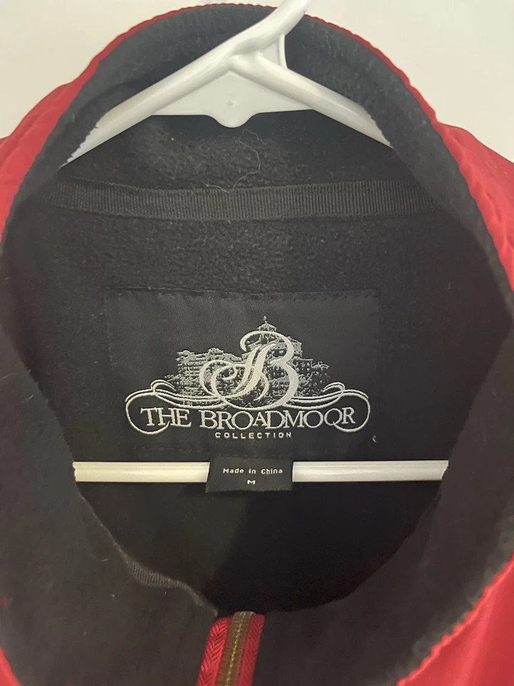 Vintage The Broadmoor Golf Club Golf Vest - Men’s Medium - Red - Fleece Lined - Image 3 of 4