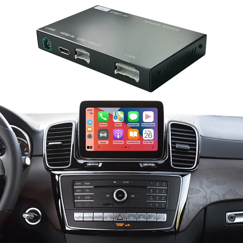 Wireless CarPlay Mirrorlink For Mercedes Benz GLE GLS With NTG5.X  Android Auto Foto 2 de 4