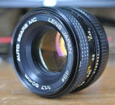 Auto Sears 50mm F/1.7 MC PK Mount Cameras