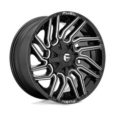 20x10 Fuel D773 Typhoon Gloss Black Milled Wheels 5x5.5/5x150 (-18mm) Set of 4