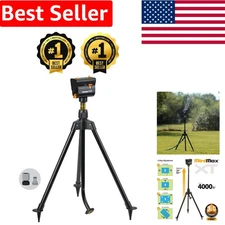 MiniMax Turbo Oscillating Sprinkler on Tripod, 4000 sq ft Coverage, Black/Yellow