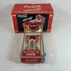 Vintage Coca-Cola Pinball Machine Musical Bank Red Silver Soda Collectible
