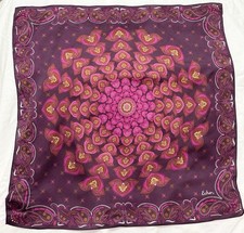 Echo Vintage 100 Silk Scarf New With Tags 20x20 Color 601 Bohemian Paisley