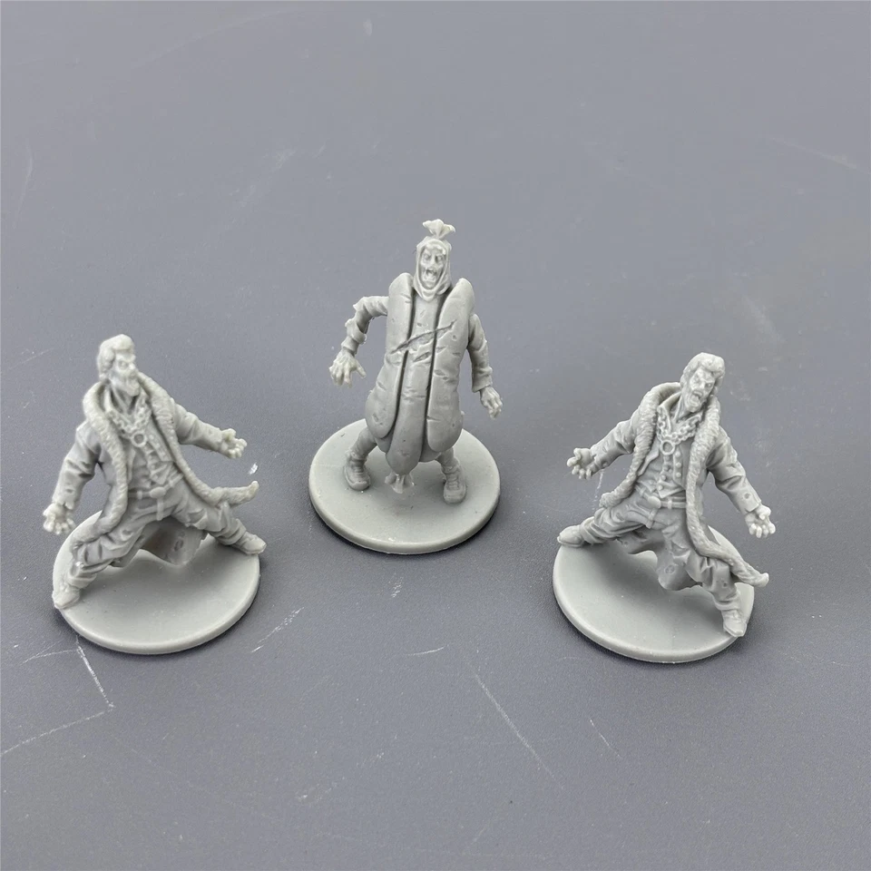 5PCS Hotdog Man Zombies Miniatures Zombicide Board Game Model Toys - Image 4 of 4