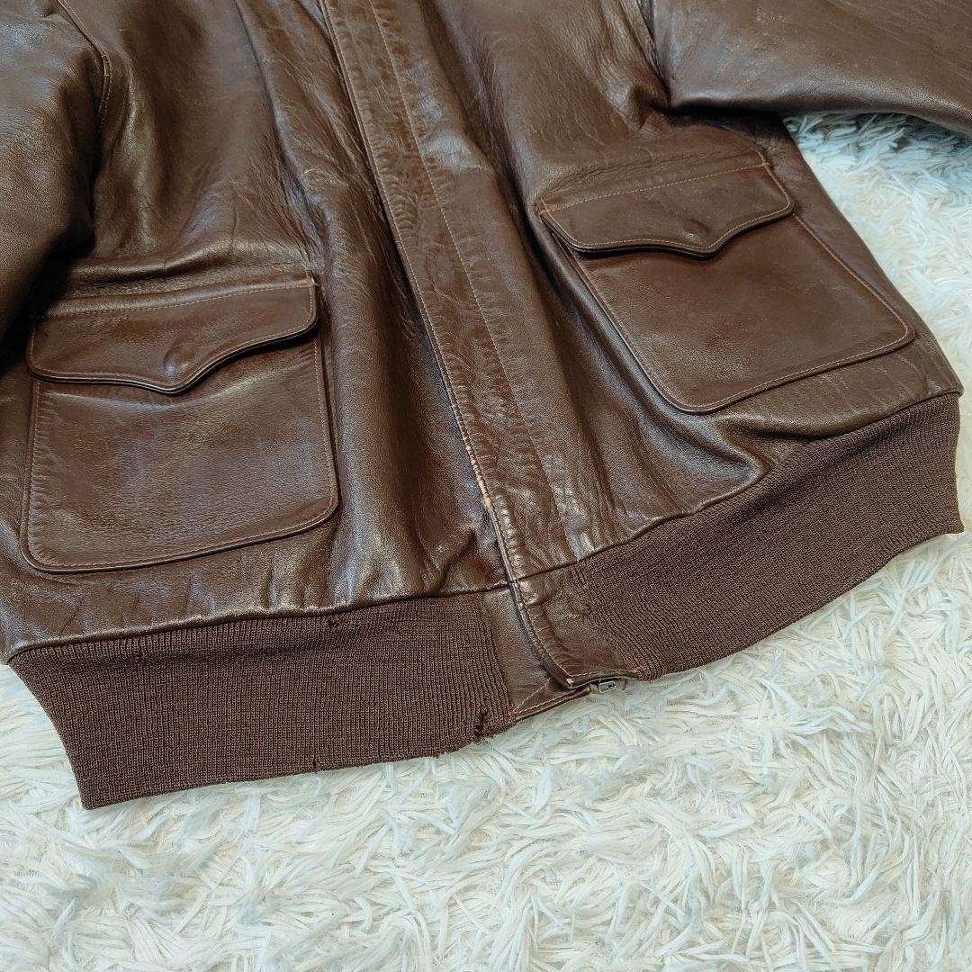 Lost Worlds A2 Flight Jacket J.A.DUBOW 40 Horsehide Leather