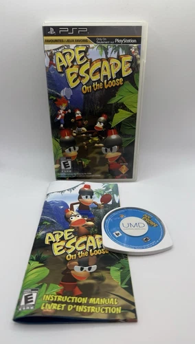 Ape Escape: On the Loose (Sony PSP, 2005) Complete CIB w/ Manual Tested
