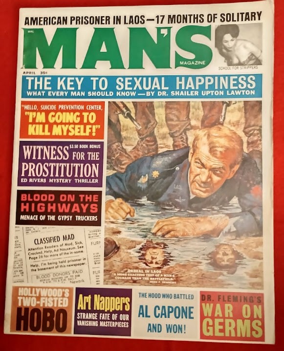 Man's Magazine April 1963 Al Capone Shailer Upton Lawton True Crime
