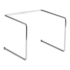 9 x 8 x 7 in Chrome Metal Pizza Stand Display Rack Plate Riser Buffet