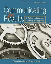 Communicating for Results: A - Paperback, by Hamilton Cheryl - Acceptable p